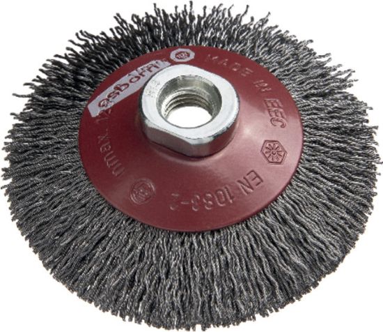 Ščetka žična valovita jeklena D100/0,30mm M14 