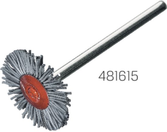 Runbbürste O22 mm gewellt 0,46 mm, SiC 500