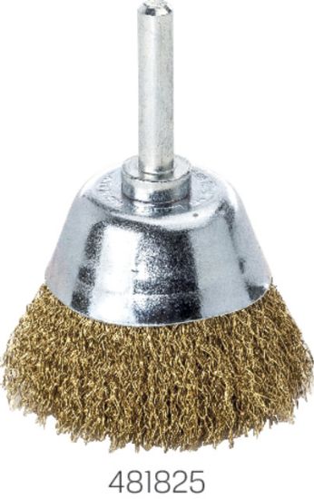 Flächenbürste, Schaft 6 mm Messingdraht 0,20 mm