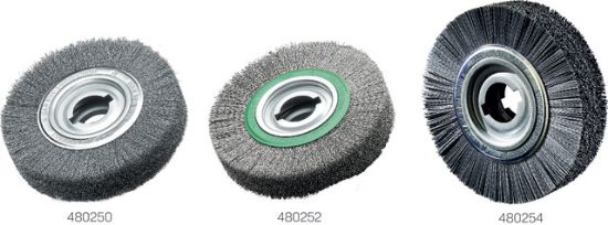 ŠČETKA ŽIČNA D250X60/0,35mm, iz nerjaveče valovite žice (izvrtine D50,8mm in dvo