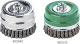 Slika ŠČETKA POSUKANA LONČASTA D80/0,5mm (M14x2,0) nerjaveča