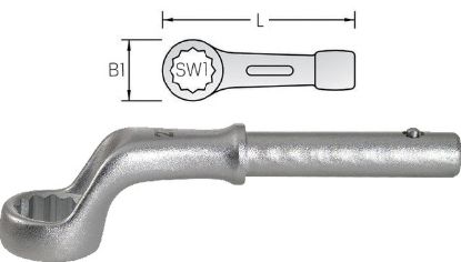 Slika Zugringschlüssel, gekröpft 27 mm  - KS TOOLS -