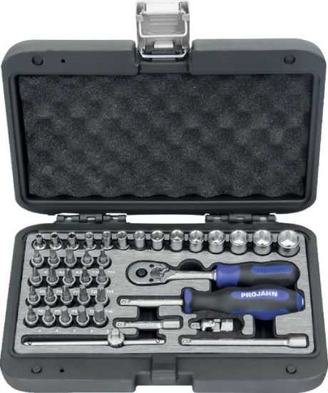 KLJUČI NASADNI 1/4" v 40-delni garnituri PROJAHN