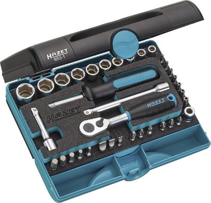 Slika HAZET-Steckschlüssel Satz mit 1/4'-Vierkantantrieb 36-teilig