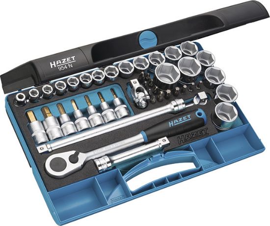 HAZET-Steckschlüssel-Satz 1/2'-Vierkantantrieb, 44-teili