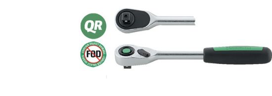 Feinzahn-Umschaltknarre 1/2' 80 Zähne, QuickRelease 512QRN