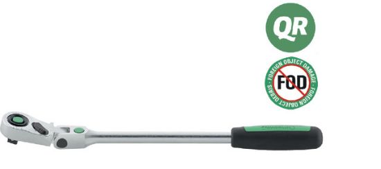 Feinzahn-Gelenkknarre 1/2' 80 Zähne, QuickRelease 517QR