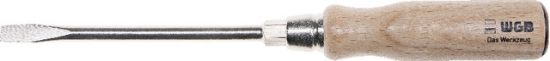 Schraubendreher mit Holzgriff Schlitz, 3,5 x 75 mm - WGB -