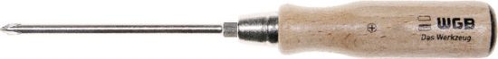 Kreuzschlitz-Schraubendreher PH1 mit Holzgriff - WGB -