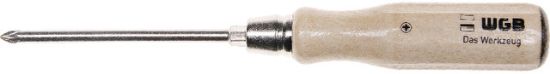 Kreuzschlitz-Schraubendreher PZ3 mit Holzgriff - WGB -
