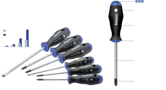 SET IZVIJAČEV, 6-DELNI, SL/PH/PZ -PREMUS