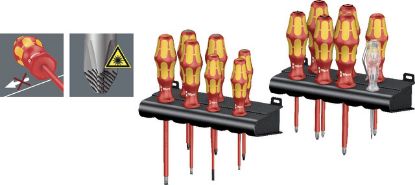 Slika KOMPLET IZVIJAČEV VDE ploščati, križni, torx - 14 delna garnitura WERA