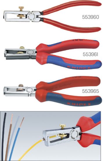 KNIPEX-Abisolierzange, polierter Kopf
