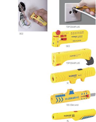 Slika SNEMALNIK ŽIČNE IZOLACIJE UNIVERZALNI 4,8-7,5mm Typ TOPCOAXPLUS KNIPEX