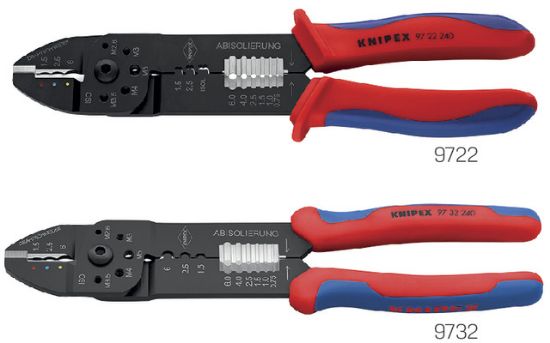 KLEŠČE ZA STISKANJE IZOLIRANIH KABELSKIH ČEVLJEV Knipex 97 22 240