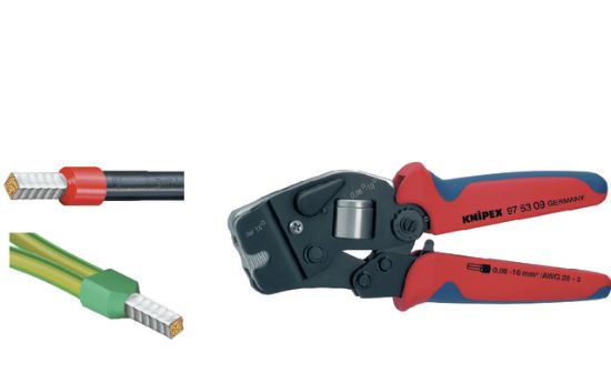 KLEŠČE SAMONASTAVLJIVE ZA STISKANJE KABELSKIH KONTAKTOV Typ:975309 L=190mm (0,08