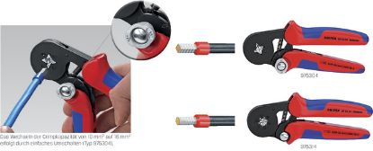 Slika KLEŠČE ZA ŠESTEROROBO STISKANJE PRIKLJUČKOV ŽIC 0,08-10mm2, samonastavljive 