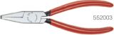 Slika KLEŠČE PLOŠČATE s kratkimi čeljustmi 160mm (ročaji prevlečeni s plastiko) KNIPEX