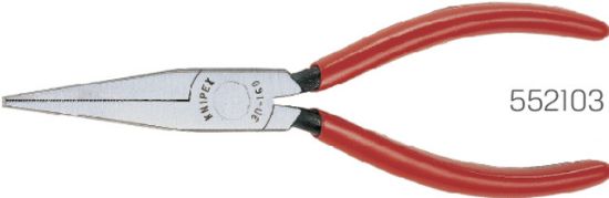 KLEŠČE PLOŠČATE s dolgimi čeljustmi 140mm (ročaji prevlečeni s plastiko) KNIPEX