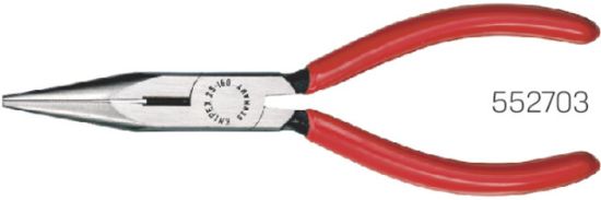 KLEŠČE PLOŠČATE-POLOKROGLE s stranskim rezalnim robom 140mm (ročaji prevlečeni s