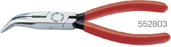 KLEŠČE  UKRIVLJENE 40° POLOKROGLA ČELJUST Z REZILOM 160mm-polirane