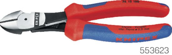 KNIPEX-Kraft-Seitenschneider poliert, Mehrkomponentenhüllen