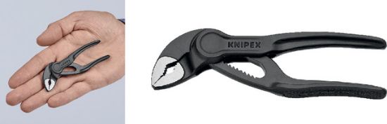 Wasserpumpenzange Cobra XS, 100 mm, grau atramentiert