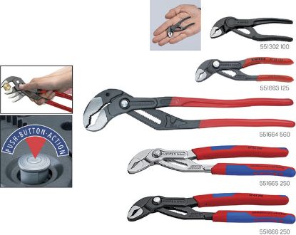 Slika KLEŠČE VODOVODNE DIN8976 Cobra 300mm (dvokomponentni ročaj)