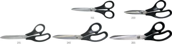 ŠKARJE DELOVNE NYLON ROČAJEM 155mm z nerjavečim rezilom