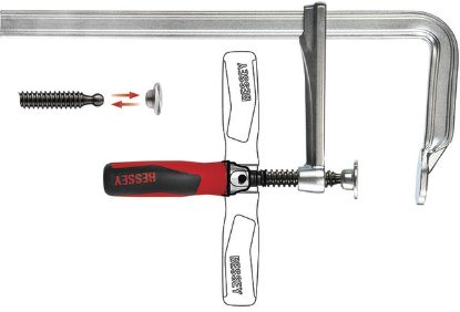 Slika Ganzstahl-Schraubzwinge GZ-KG Spannweite 300 mm  - BESSEY -