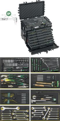 Slika Werkzeug-Trolley 163 teilig AOG-Kit Flugzeuge -Stahlwille-