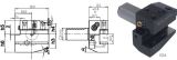 Slika Werkzeughalter Links, kurz,IK DIN69880 B2A-50x25x44 PREMUS