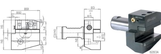 Werkzeughalter R-L,kurz,IK DIN69880B2B3-30x20x40 PREMUS