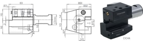 Werkzeughalter R-L,kurz,IK DIN69880C1C4-30x20x70 PREMUS