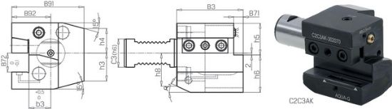 Werkzeughalter R-L,kurz,IK,KKS DIN69880C2C3-30x20x70 PREMUS