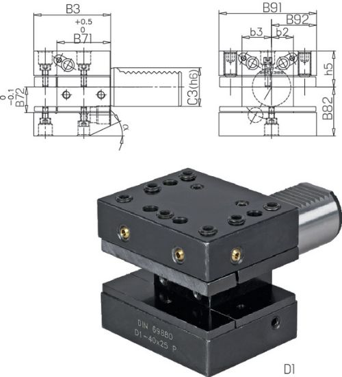 Werkzeughalter Mehrfachaufn. DIN69880 D1-25x16x48 PRETEC
