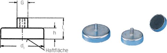 Flachgreifer aus OXIT mit Außengewinde