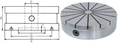 Slika Permanent-Magnet-Spannfutter Drm.: 150x 57 mm