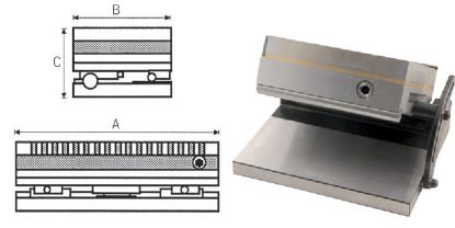 Slika Sinustisch m.Magnetspannplatte axbxc 255x130x117 mm