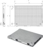 Slika Vakuumspannplatte, Basic 190x290x30 mm, R:12,5 mm, AMF