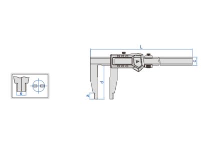 Slika Merilo pomično digitalno DIN 862 1106