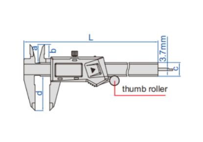 Slika Merilo pomično digitalno DIN 862 1108
