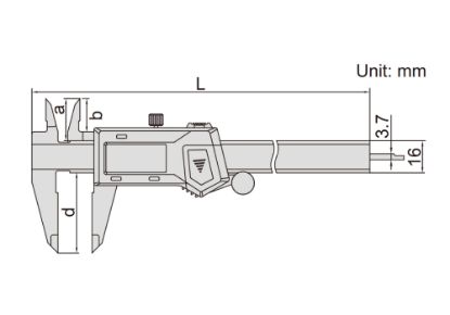 Slika Merilo kljunasto digitalno brezžično 1113