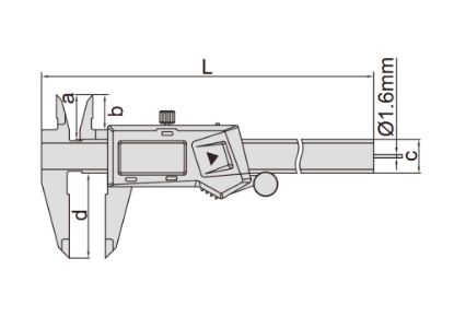 Slika MERILO POMIČNO DIGITALNO 150mm/R DIN862 (0,01/0,0005") INSIZE