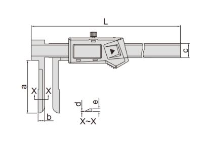 Slika Merilo pomično digitalno za notranje merjenje 1123
