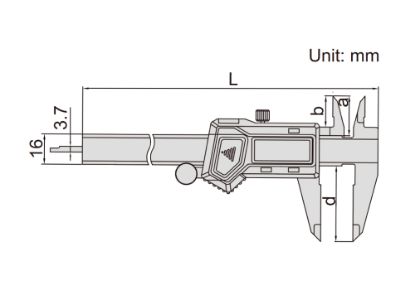 Slika Merilo pomično digitalno za levičarje 1130