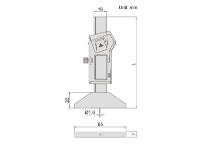 Slika Merilo pomično globinsko digitalno mini 1140