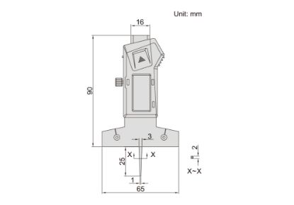 Slika MERILO GLOBINSKO POMIČNO-DIGITALNO MINI 25MM/0,01MM, INSIZE