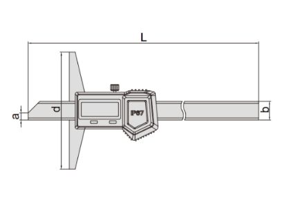 Slika Merilo globinsko digitalno IP67 1149