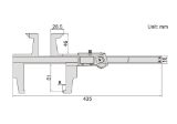 Slika MERILO POMIČNO DIGITALNO POSEBNE IZVEDBE 0-300mm/0,01mm s podatkovnim izhodom IN